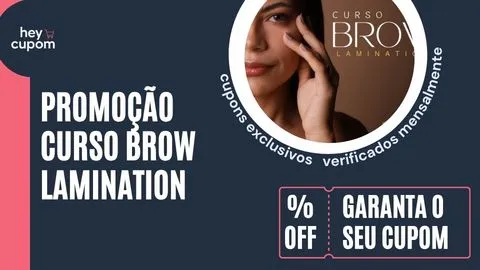cupom de desconto curso brow lamination