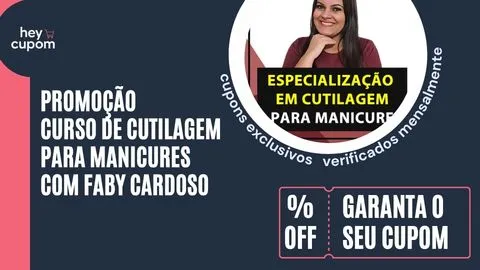 cupom de desconto curso cutilagem manicures com faby cardoso