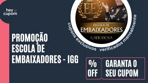 cupom de desconto Escola de Embaixadores - IGG