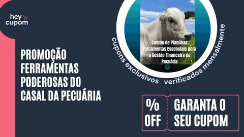 Cupom de Desconto Ferramentas Poderosas do Casal da Pecuária
