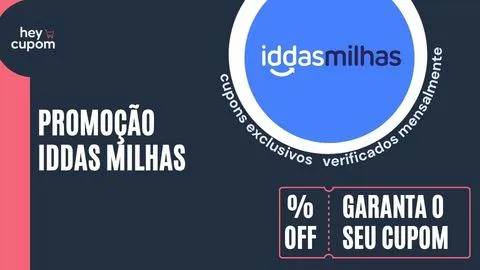cupom de desconto iddas milhas