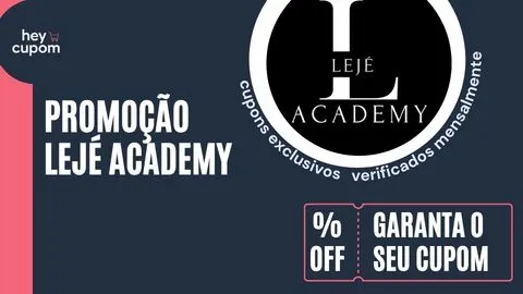 cupom de desconto leje academy