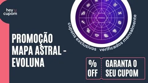 cupom de desconto Mapa Astral - Evoluna
