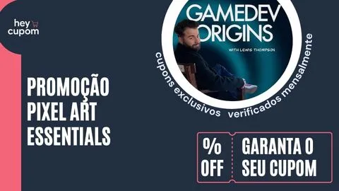 cupom de desconto pixel art essentials