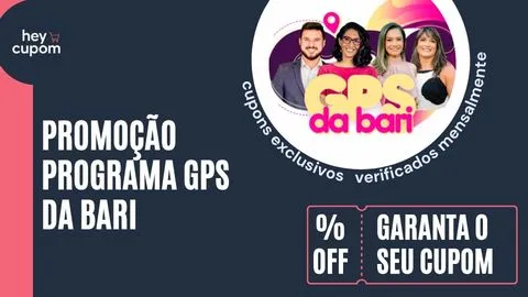 cupom de desconto programa gps bari