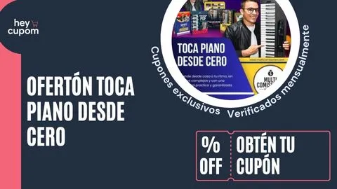 cupon de desconto toca piano desde cero