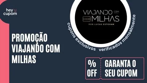 cupom de desconto viajando com milhas