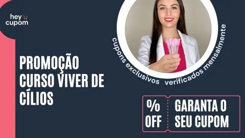 cupom de desconto curso viver de cilios