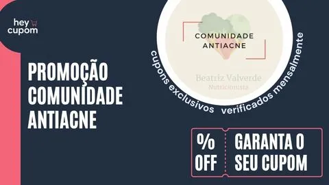 cupom de desconto comunidade antiacne