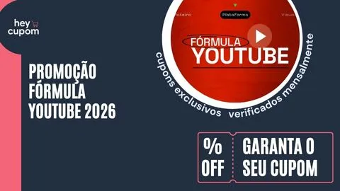 cupom de desconto fórmula youtube 2026