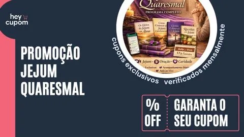 Jejum quaresmal cupom de desconto