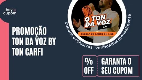 cupom de desconto ton da voz by ton cafi