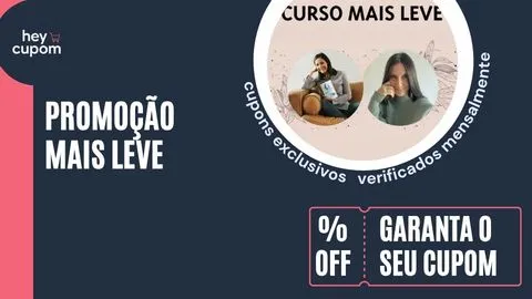 cupom de desconto curso mais leve