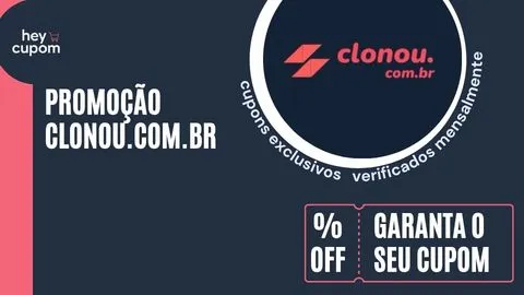 cupom de desconto clonou.com.br