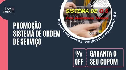 cupom de desconto sistema ordem de serviço