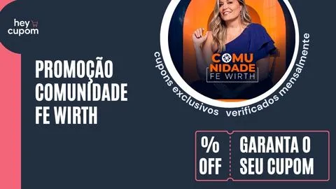 cupom de desconto comunidade fe wirth