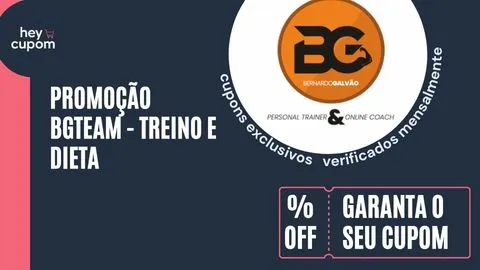 cupom de desconto BGTEAM TREINO DIETA