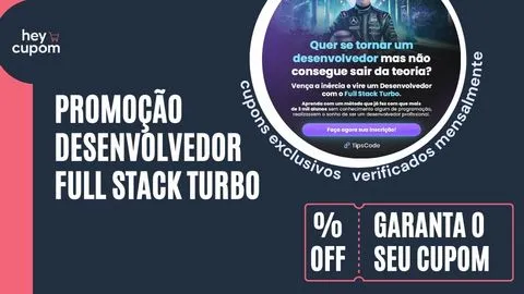 cupom de desconto desenvolvedor full stack