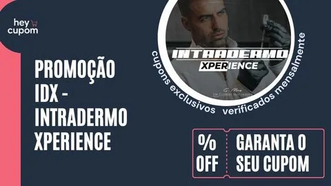 cupom de desconto idx intradermo xperience