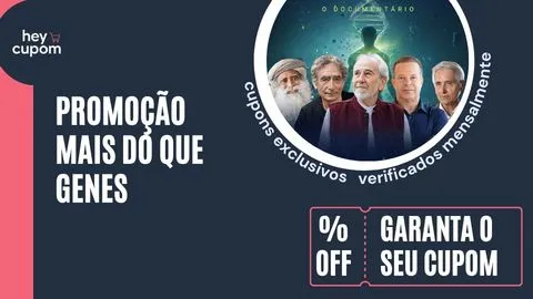 cupom de desconto mais do que gene