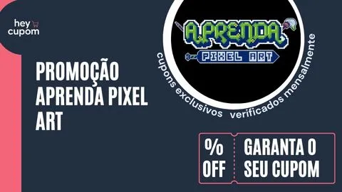 cupom de desconto aprenda pixel art