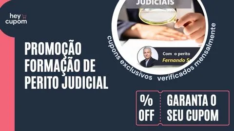 cupom de desconto formacao perito judicial