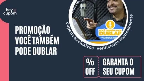 cupom de desconto voce também pode dublar