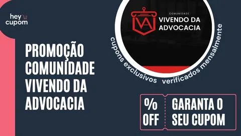 cupom de desconto comunidade vivendo advocacia