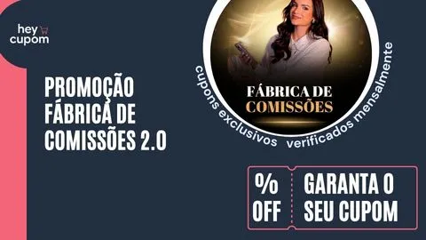 cupom de desconto fabrica de comissoes