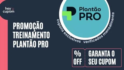 cupom de desconto treinamento plantão PRO