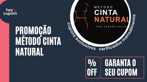 cupom de desconto método cinta natural